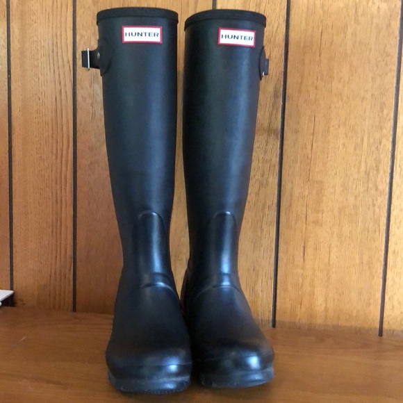 Hunter Shoes - Women’s Tall Hunter Rain boots Black 5